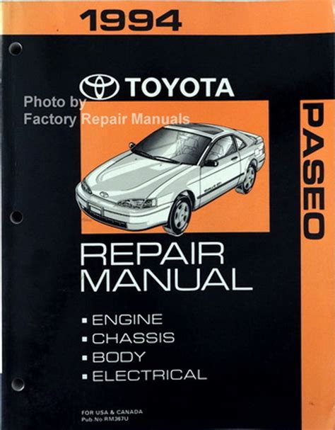 Repair manual for 1994 toyota paseo. - Dodge ramcharger factory service repair manual.