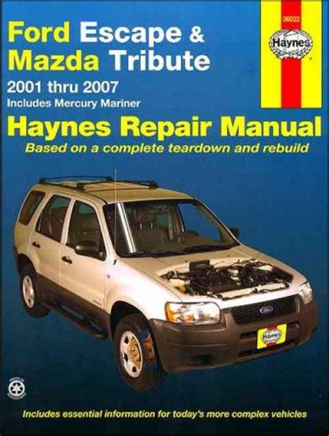 Repair manual for 2001 mazda tribute. - Manuale d'uso toyota corolla verso 2003.