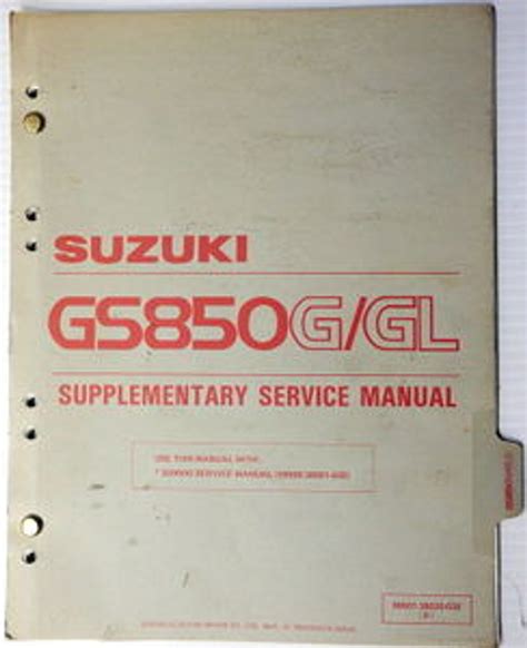 Repair manual for 82 suzuki gs850 gl. - Mechanisms dynamics of machinery solution manual.