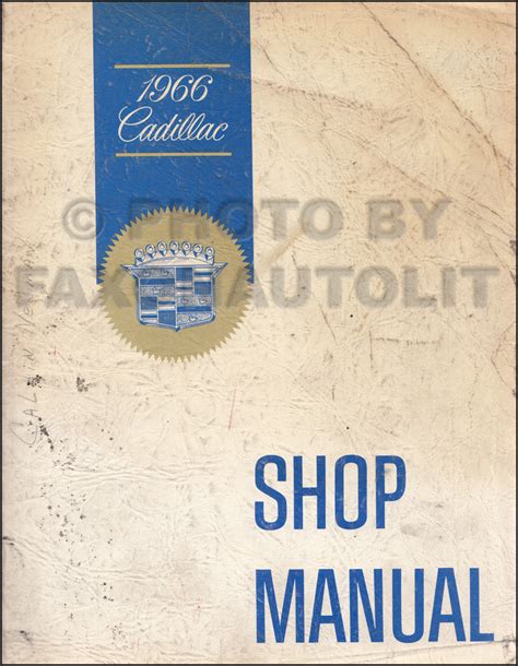Repair manual for a 1966 cadillac. - Karma a sourcebook for s l a industries.