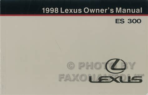 Repair manual for a 1998 lexus es 300. - Manual de soluciones free mark allen weiss.