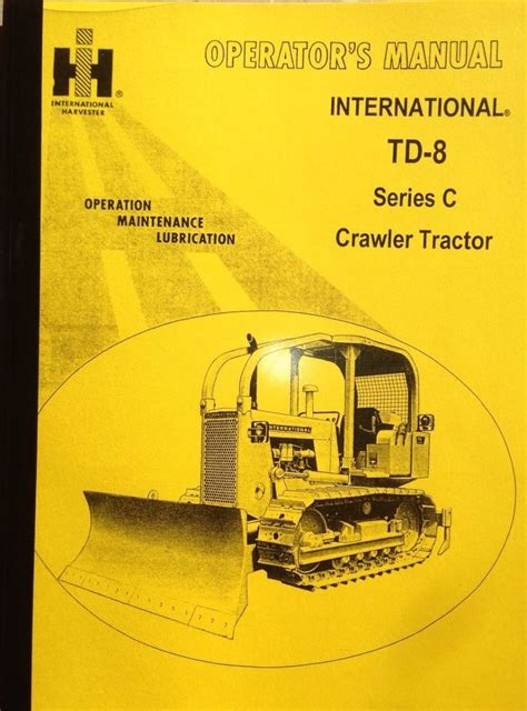 Repair manual for international bulldozer td 8. - Atlas copco xas 186 jd manual.