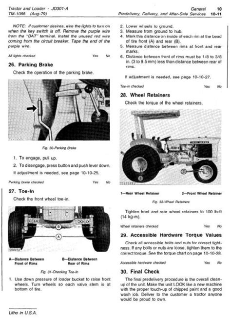 Repair manual for john deere 301a. - Field inspector s guide updated version.