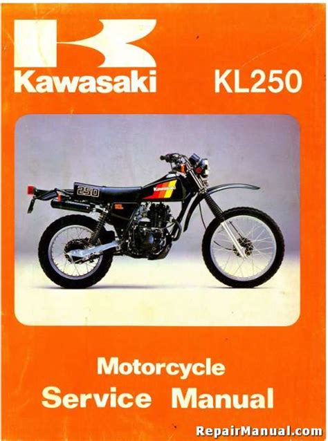Repair manual for kawasaki kl 250. - Manuale di kawasaki ninja gpz 600.