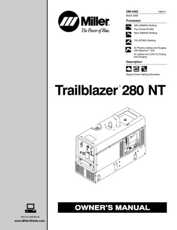 Repair manual for miller trailblazer 280. - 1972 suzuki ts 90 service manual 6807.