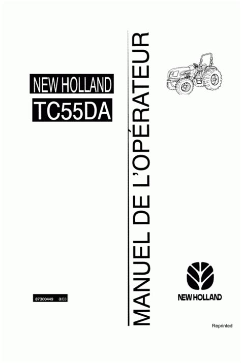 Repair manual for new holland tc55da. - Gem electric car 2003 owners manual.