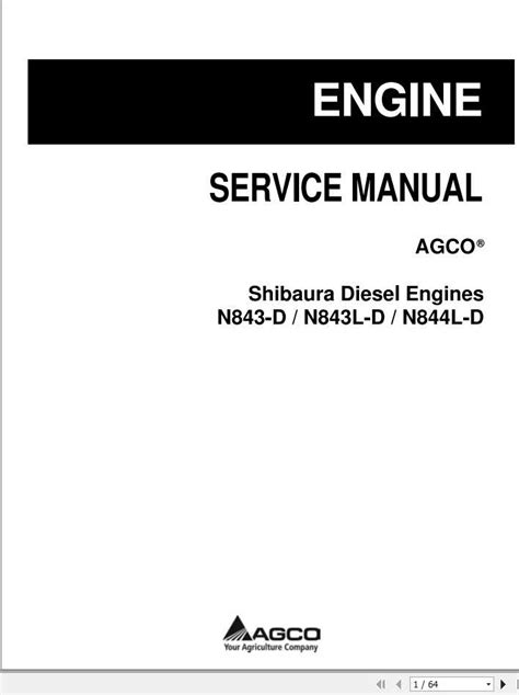 Repair manual for shibaura diesel engine. - Case david brown 885 service manual.
