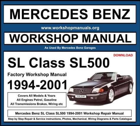 Repair manual for sl500 mercedes benz. - Digital copy of springer handbook of nanotechnology.