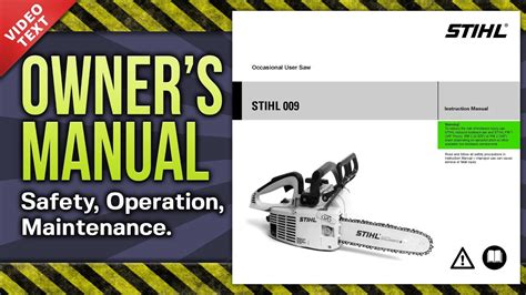 Repair manual for stihl 009 chainsaw. - Medicare benefit policy manual ch 7.