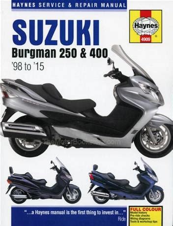 Repair manual for suzuki burgman 400 2011. - Le guide pour parler anglais couramment anglais en samusant french edition.