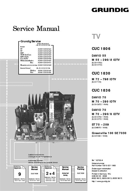 Repair manual grundig cuc 1806 television. - The self managed super handbook by monica rule.