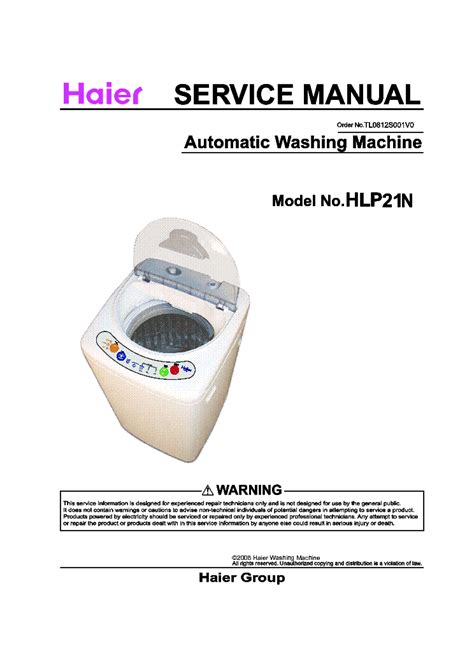 Repair manual haier hlp21e hwm30 22 washing machine. - Volkswagen vw 1200 käfer karosserie service reparaturanleitung.