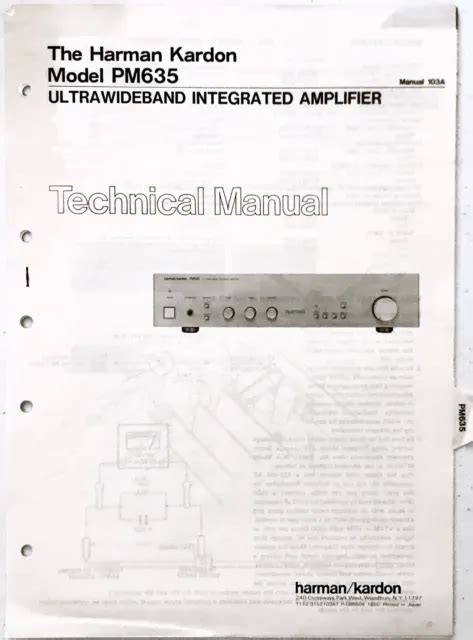 Repair manual harman kardon pm635 ultrawideband integrated amplifier. - Century 21 realty solution policy manual realtors in.
