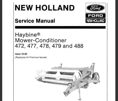 Repair manual new holland 477 haybine. - Komatsu pc03 2 bedienungs- und wartungsanleitung.
