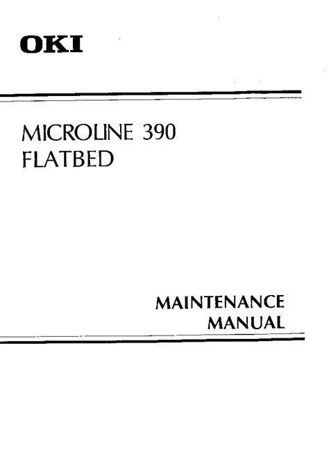 Repair manual okidata microline 390 flatbed printer. - Modell 881 daisy bb pistole handbuch.