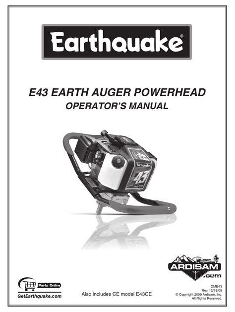 Repair manual on earthquake earth auger. - Autonomous vehicle technology a guide for policymakers transportation space and.