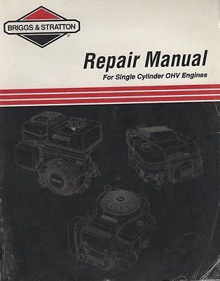 Repair manual single cylinder ohv part no 272147 4 02. - 21 hp vanguard engine repair manual.