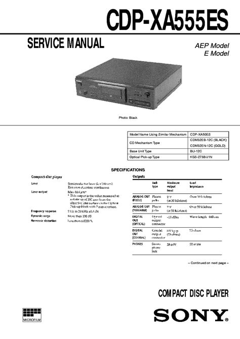 Repair manual sony cdp xa555es cd player. - Writing a proposal for your dissertation guidelines and examples.