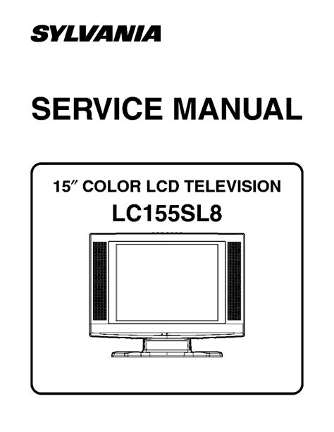 Repair manual sylvania lc155sl8 color lcd television. - Pcm s guide to gas pump restoration.
