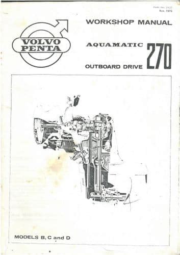 Repair manual volvo penta aquamatic 270. - 1955 1959 1960 ford tractor 600 900 601 1801 service manual.