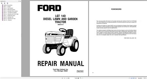 Repair manuals for new holland lawn tractor. - Visioni del fantastico e del meraviglioso.