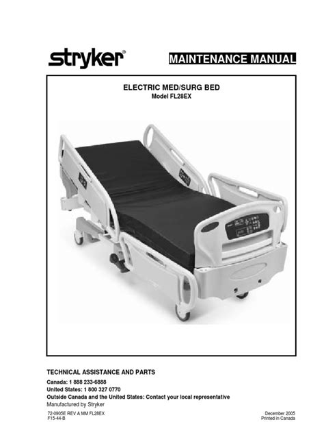 Repair service manual for any stryker bed. - Torrent control terminology fao conservation guide.