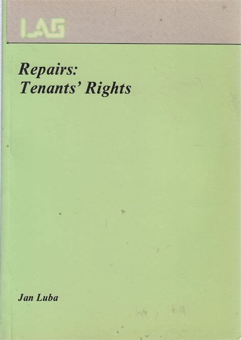 Repairs tenants rights law and practice guide. - Manual de carreno para ninos spanish edition.