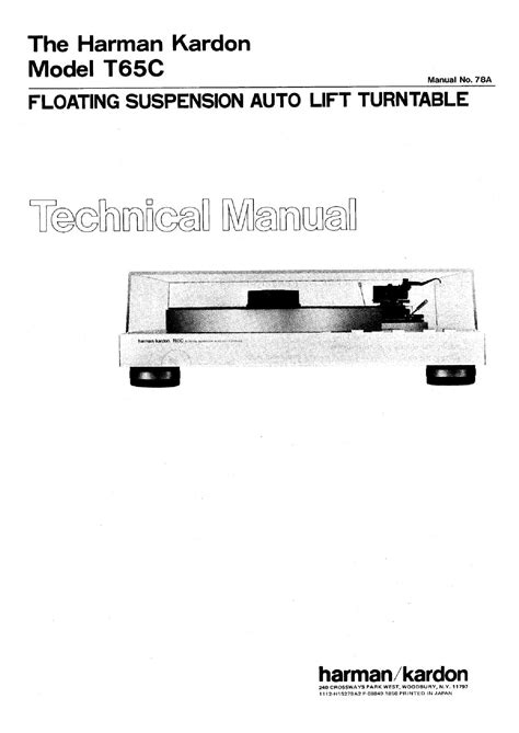 Reparaturanleitung harman kardon t65c schwimmfederung auto lift drehscheibe. - Workshop manual volvo penta diesel d30.