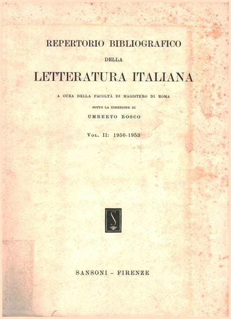 Repertorio bibliografico della letteratura italiana, 1948 1953. - Pelco spectra iv ip manuale di installazione.
