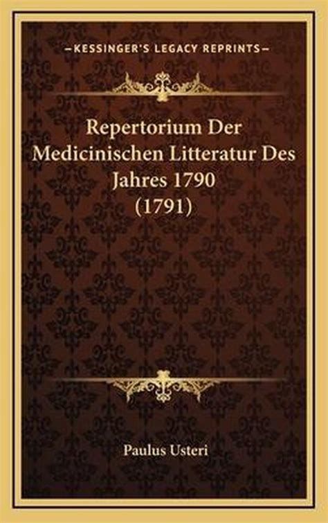 Repertorium der medieinifchen litteratur des fabres 1790. - Lg f1480rd manuale di servizio e guida alla riparazione.