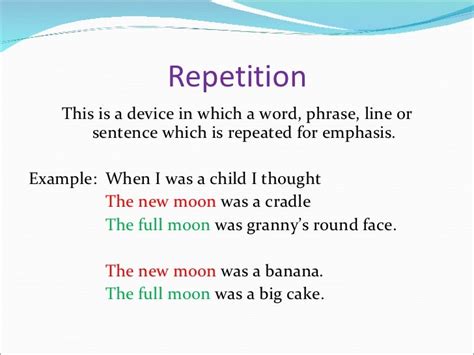 Repetition: Definition and Examples LiteraryTerms.net