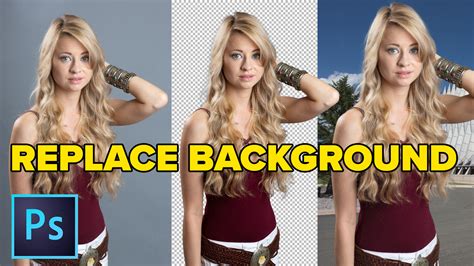 Replace a background in photoshop