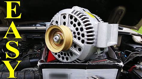 Replace alternator. Learn how to change your alternator with this step-by-step guide and video. Find out what tools and materials you need, how to test your alternator, and how to reconnect the battery and belt. 