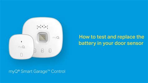 Replace myq battery. Plug the garage door opener cord back into the wall socket. Check the battery status LED on the garage door opener. It should be solid green or flashing green. This indicates that the battery is ... 