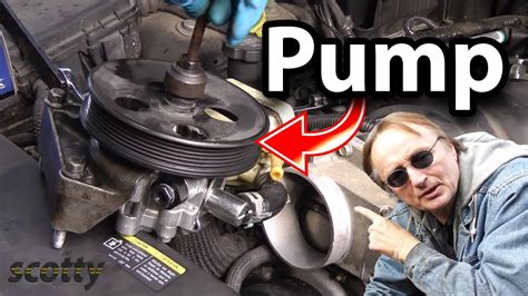 Replace power steering pump. May 14, 2012 ... Have someone hold the fabricated tool very tightly and have another person whack (we used a 5 lb sledge hammer) the wrench towards the ... 