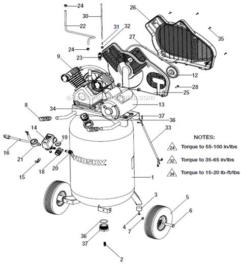 Replacement Parts For Husky Air Compressor Reviewmotors.co