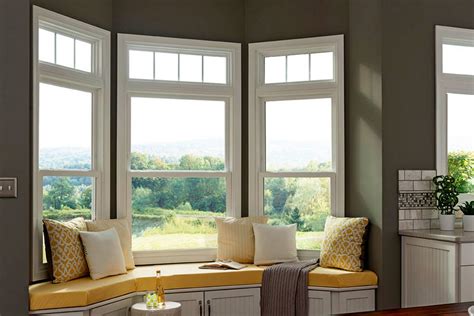 Replacement bay windows. Bay windows are a great choice for increasing light in an area, making a room appear larger and adding interest. They normally consist of a large picture window with two smaller angled windows on each side of the picture window. Bay windows are normally placed in parts of a home that look out over attractive scenery; however, since they provide ... 