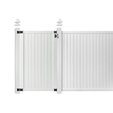 Replacement vinyl fence gate.  Its blend of fence styles and functionality.  It measures ...