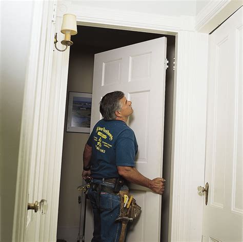 Replacing door frame. The standard jamb depth for frames installed in stud walls is determined by taking the overall wall thickness and adding 1″ to it. So, if the wall has a 2 x 6 wood stud with 5/8″ gypsum board (gyp. bd.) installed on both sides will give us an overall wall thickness of 6-3/4″ (take 5-1/2″ wood stud width + 5/8″ gyp. bd. + 5/8″ gyp. bd.). 