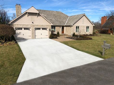 Replacing driveway. Having a paved concrete driveway is an excellent way to increase your home’s property value. Concrete is long-lasting, affordable, and offers a variety of colors and styles. It also features several benefits that make it a smart choice. Concrete absorbs less heat than many alternatives, reflects light, and is very durable. 