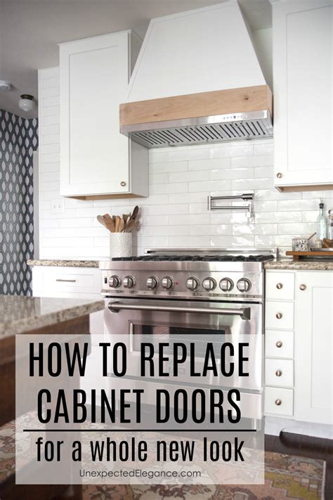 Replacing kitchen cabinet doors. Cabinet Door Replacement Sometimes, you're ready for a completely new look in your kitchen or bathroom, but the existing cabinets are in perfectly good ... 