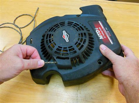 Jan 16, 2020 · Amazon Lawnmower Pull Starter Parts. Remove plug wire – It’s always best to remove the plug wire before working on your mower; it prevents any possibility of it starting. Remove Honda housing – The housing on a Honda mower is held with three fasteners and is typical Honda – very user-friendly. . 