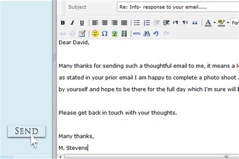 Reply email. Email Example to Respond to An Email Introduction Subject: Re: Introduction and Greetings Dear [Sender's Name], I hope this message finds you well. I appreciate your kind introduction and the opportunity to connect. It's a pleasure to make your acquaintance. I'm excited about the potential for collaboration and the chance to explore shared ... 