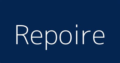 Repoire. Repoire is a misspelling of rapport, a noun that means a friendly or cordial relationship. See how to use repoire in a sentence from various sources, such as a … 
