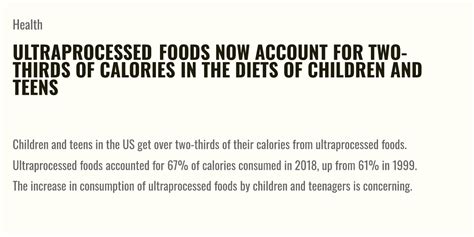 Report: Ultraprocessed foods now account for 2/3rds of teens’ diet