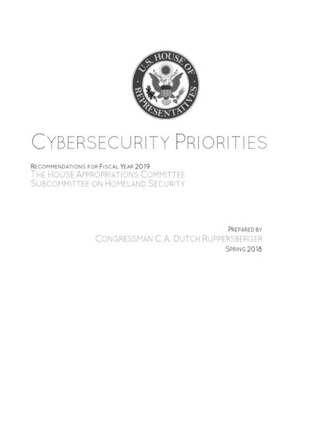 Report Cadr Fy19 Dhs Cyber Priorities Final 1