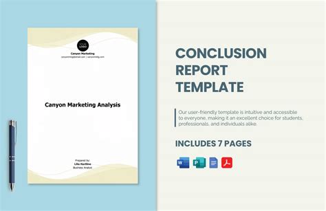Report Conclusion Template