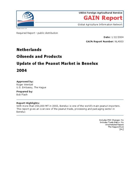 Report Name: Oilseeds and Products Update