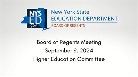 Report of Regents Higher Education Committee to The Board of ...