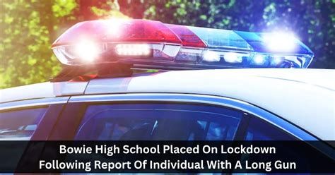 Report of suspect carrying what looked like ‘long gun’ prompts lockdown at Bowie High